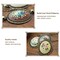 4 Packs Embroidery Necklace Kits, Embroidery Pendant Kit Mini Cross Stitch Kit with 4 Hoops, Necklace, Pendant, Stamped Pattern Cloth, Instructions, etc., Embroidery Kits for Adults